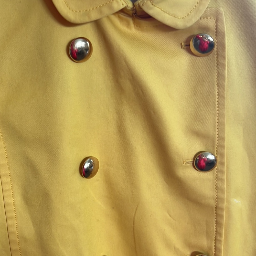 J Crew Yellow Button Front Jacket - image 5